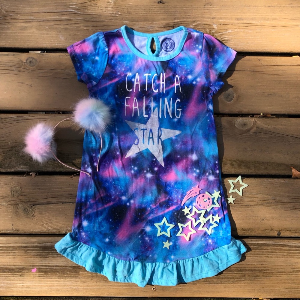 Catch A Falling Star galaxy nightgown - So
